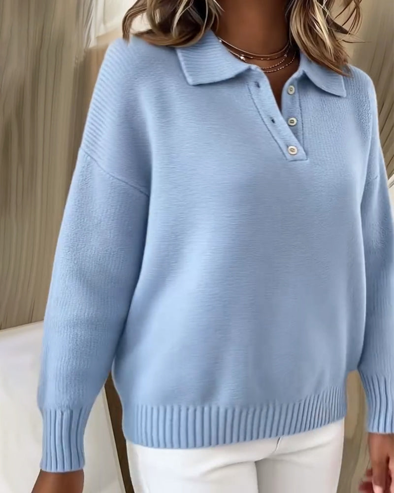 Andrea's™ | Pullover mit Reverskragen im vielseitigen Polostil