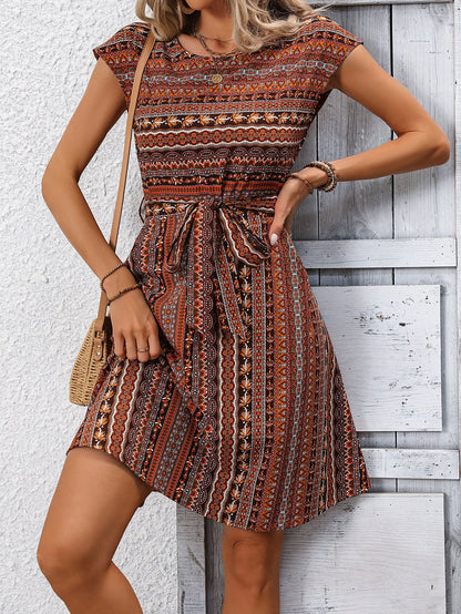 Boho-Kleid im A-Linien-Stil von Andrea Serena – Sommerstil