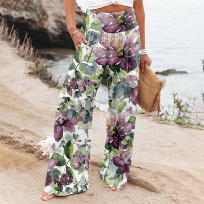 Andrea's™ | Lockere Hose mit weitem Bein und Print