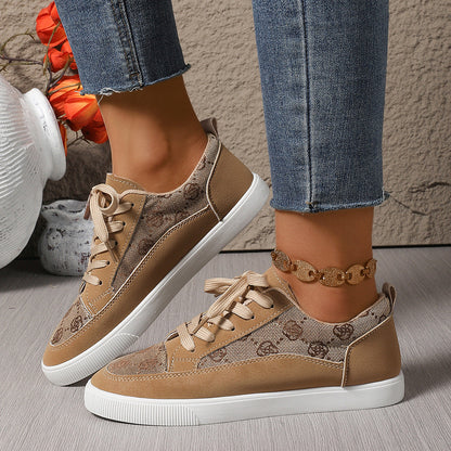 Andrea Serena Freizeitsneaker mit Blumenstickerei