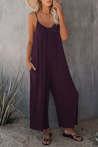 Andrea's™ | Lockere ärmellose Damen Jumpsuits mit Taschen