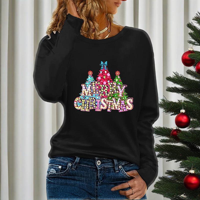 Andrea’s™ | Frohe Weihnachten Schwarze Pullover