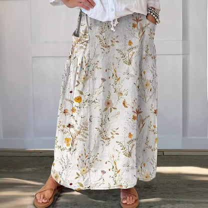 Retro Floral Andrea Serena Everyday Pocket Skirt