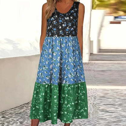 Geblümtes Stufen-Freizeitkleid von Andrea Serena