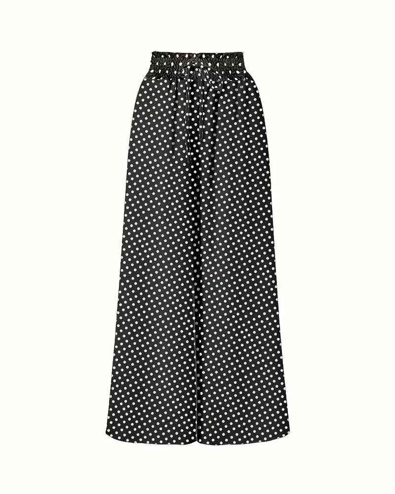 Andrea's™ | Hose Polka Punkt Druck Lang