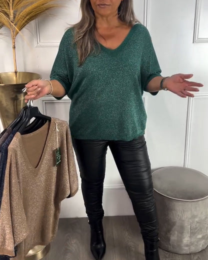 Andrea's™ | Modischer und komfortabler Pullover mit V-Ausschnitt