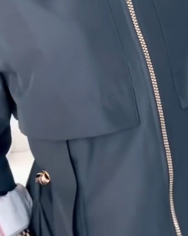 Andrea's™ | Jacke Trenchcoat Mit Kapuzen Merkmal