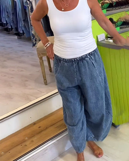 Andrea's™ | Jeans mit elastischem Bund im lässigen Stil