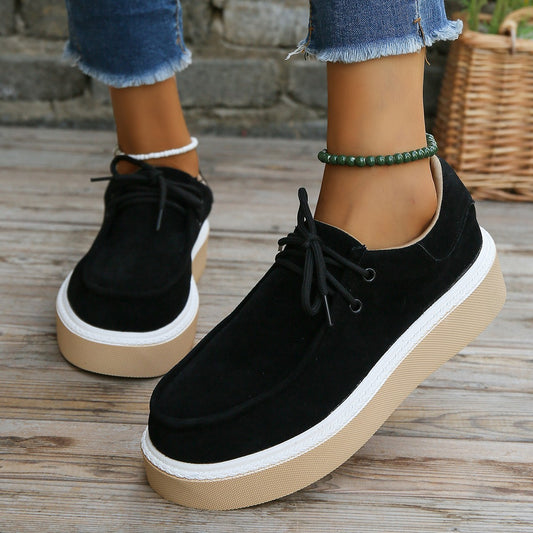 Andrea's™ | Trendige Damen-Retro-Sneaker mit Schnürung und runder Spitze