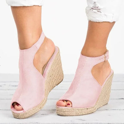 Elegante Plateau-Keilsandalen von Andrea Serena