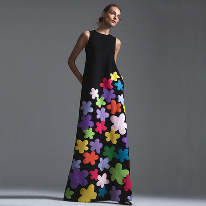 Andrea's™ | Ärmelloses geblümtes Maxikleid