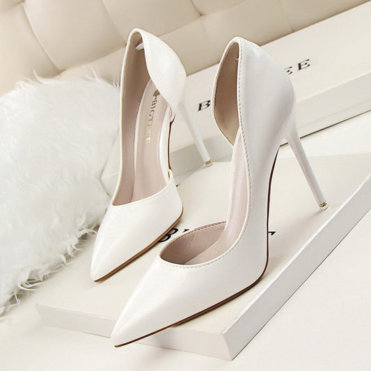 Elegant Andrea Serena Patent Stiletto High Heels