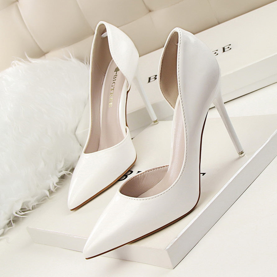 Elegante Andrea Serena Lackleder-Stiletto-High Heels
