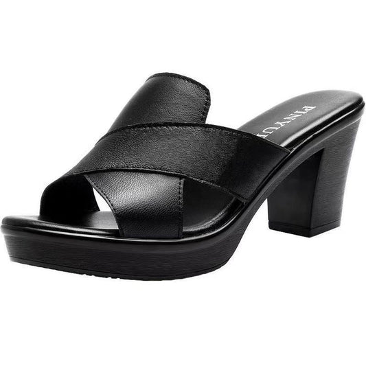 Andrea's™ | Sommerliche Damen-Pantoletten mit hohem Absatz