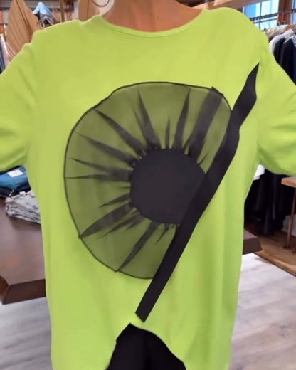 Andrea's™ | T-Shirt blumenmuster kurzarm lässig