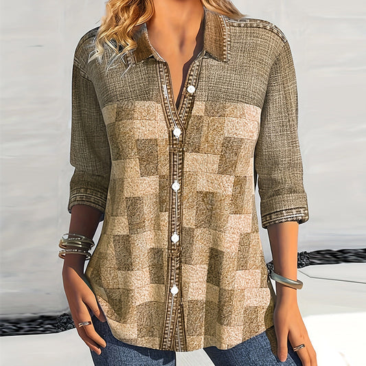 Andrea's™ | Damen Vintage-Jeansbluse