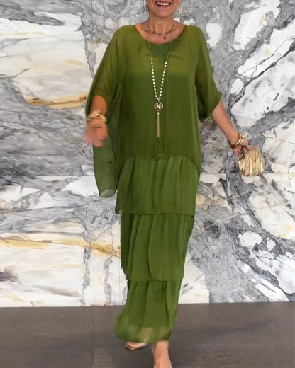 Andrea's™ | Bequemes Lagen-Maxikleid