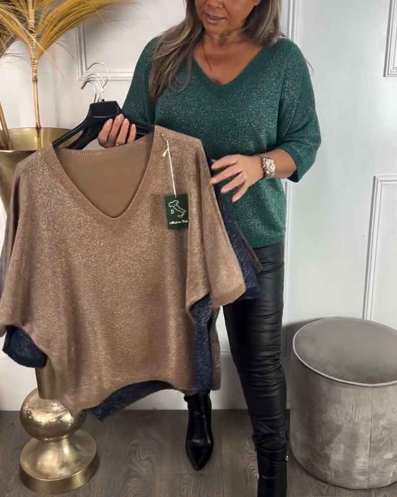 Andrea's™ | Modischer und komfortabler Pullover mit V-Ausschnitt