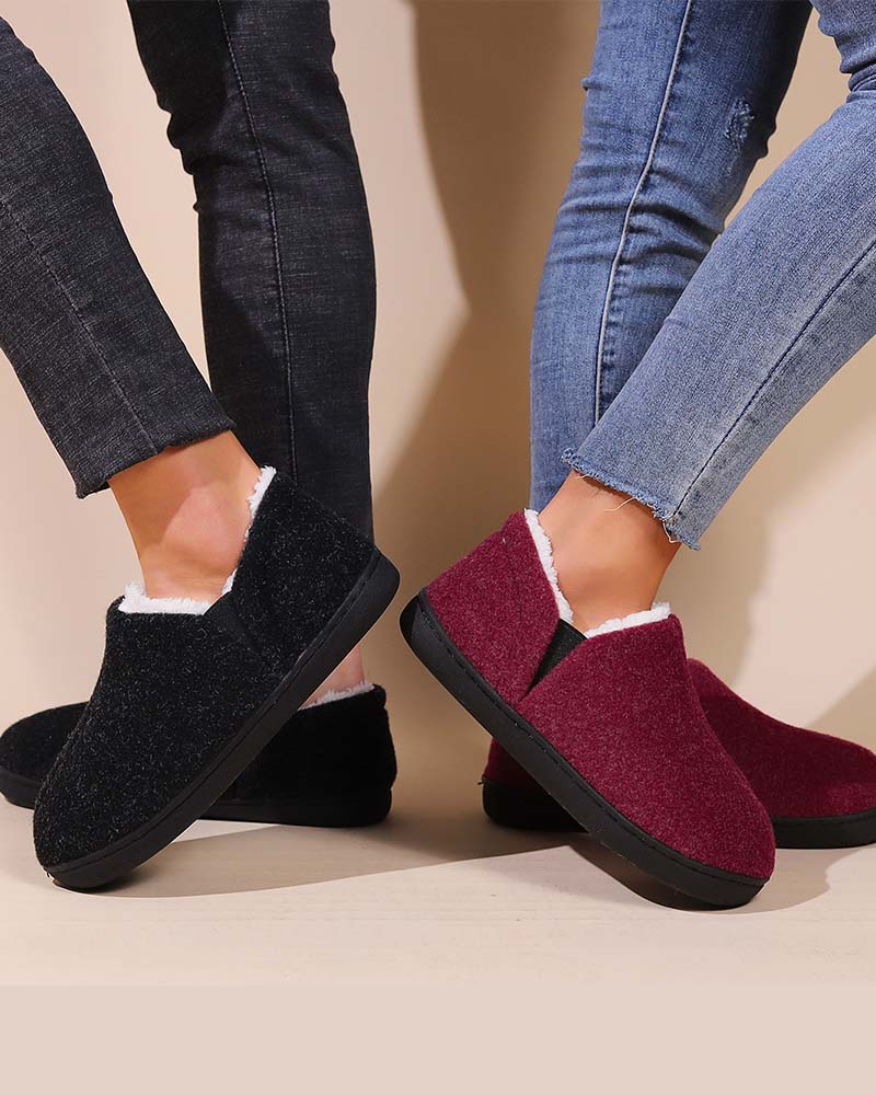 Andrea's™ | Plüschige, einfarbige All-Inclusive-Flachschuhe