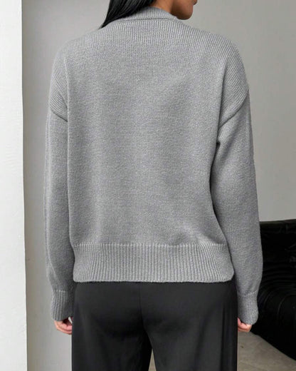 Andrea's™ | Moderner Pullover mit Schlitzsaum