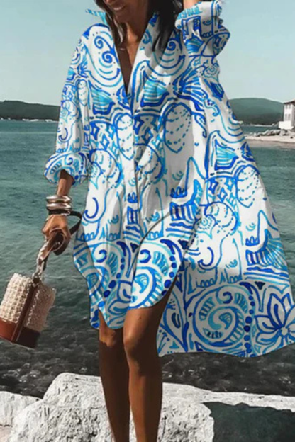 Lunaria™ | Luftiges Blumenkleid mit fließender Silhouette