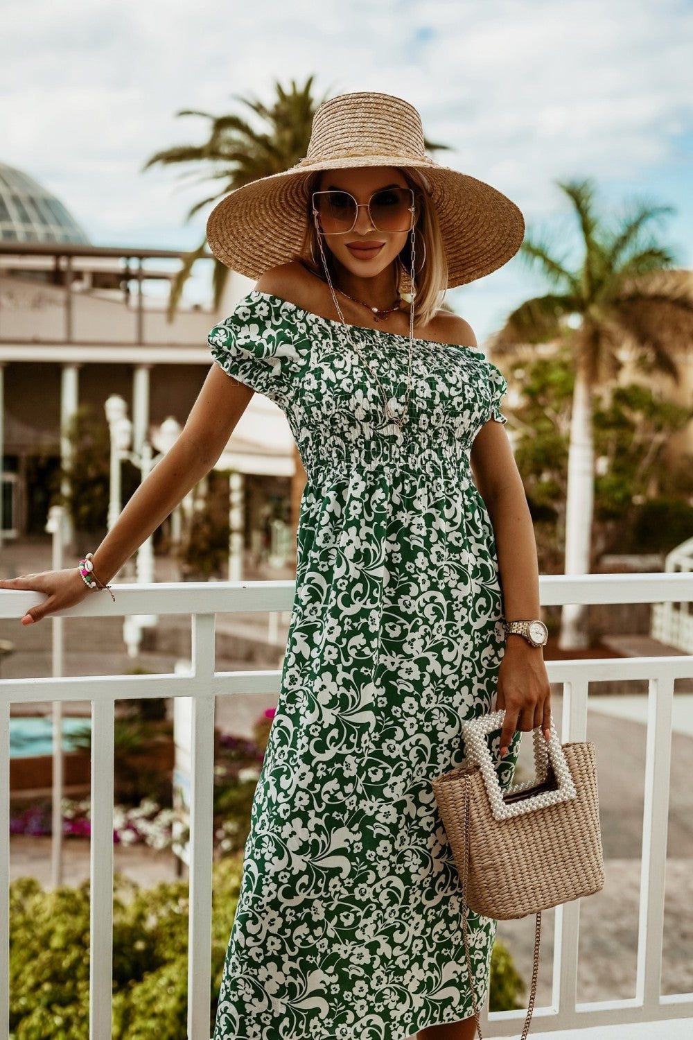 Boho-Sommerkleid mit Off-Shoulder-Ausschnitt von Andrea Serena