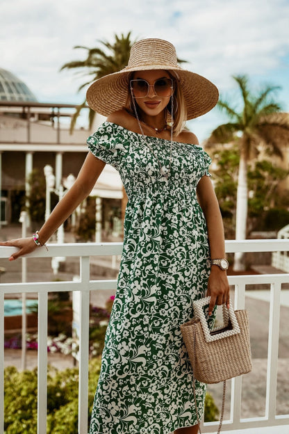 Boho-Sommerkleid mit Off-Shoulder-Ausschnitt von Andrea Serena