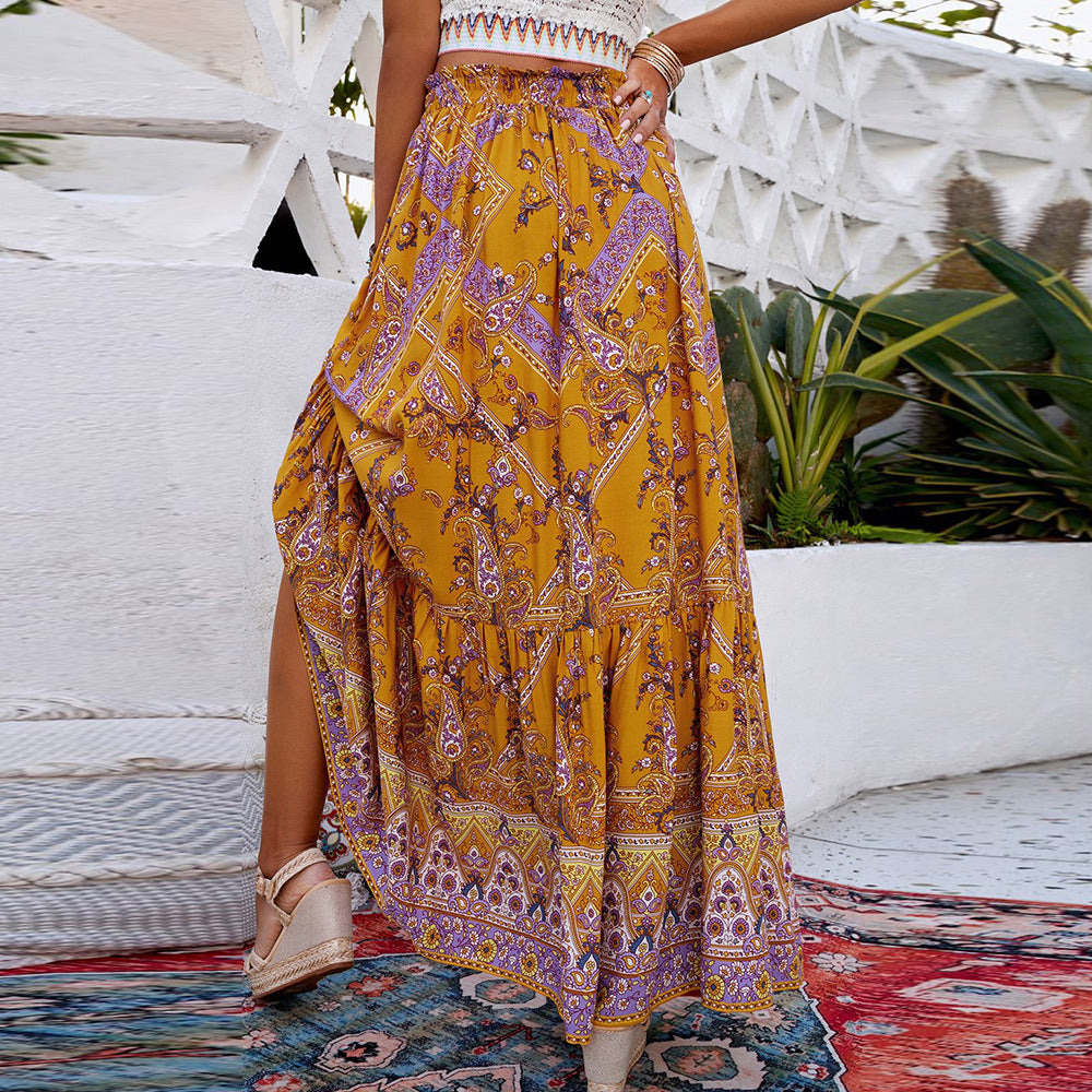 Boho-geometrischer Andrea Serena Swing-Maxirock