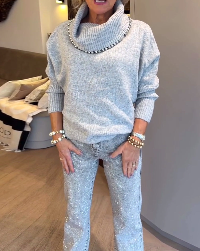 Andrea's™ | Pullover modisch Rollkragen vielseitig