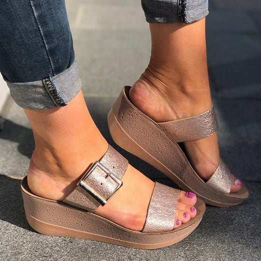 Andrea's™ | Damen-Casual-Ledersandalen