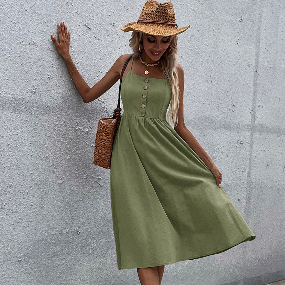 Elegantes Midi-Sommerkleid aus der Andrea Serena Sommerkollektion