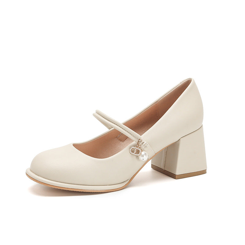 Elegante High Heels mit klobigem Absatz von Andrea Serena