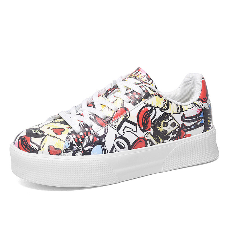 Andrea Serena Low-Top-Sneaker mit Graffiti-Print