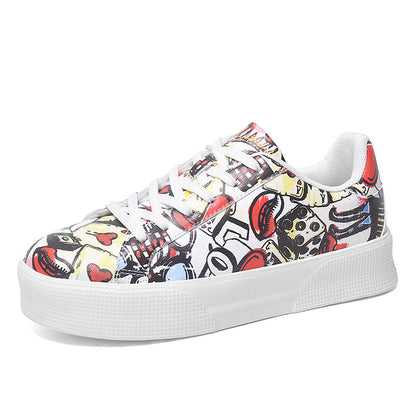 Andrea Serena Low-Top-Sneaker mit Graffiti-Print