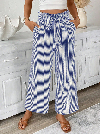 Gestreifte Hose mit geradem Bein von Andrea Serena