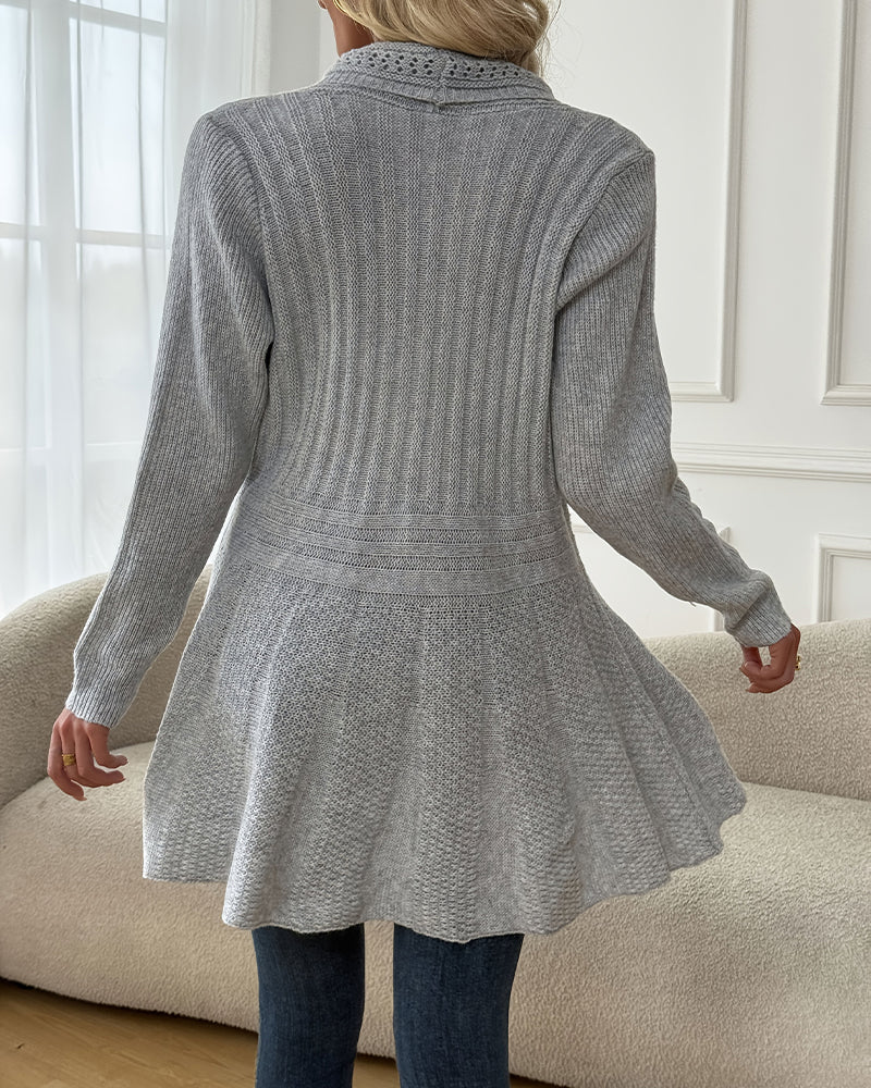 Andrea's™ | Strickjacke Pulloverjacke Mid-Length