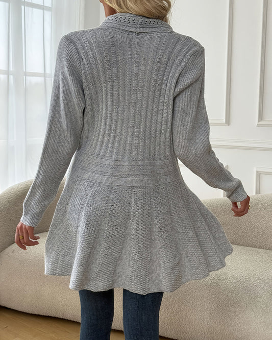 Andrea's™ | Strickjacke Pulloverjacke Mid-Length