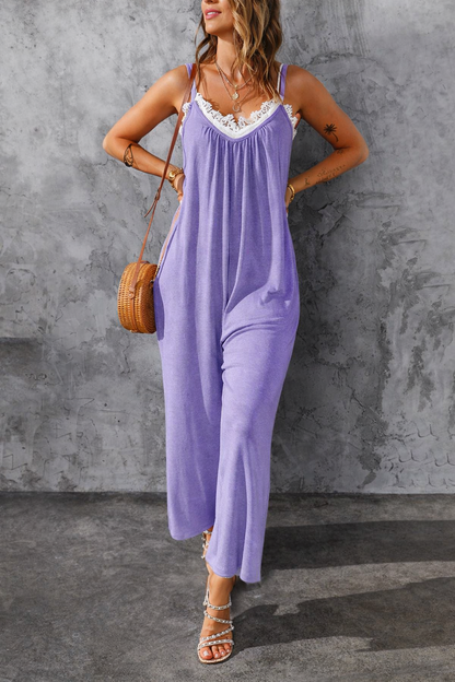 Andrea Serena Jumpsuit mit Trägern in bequemer Passform