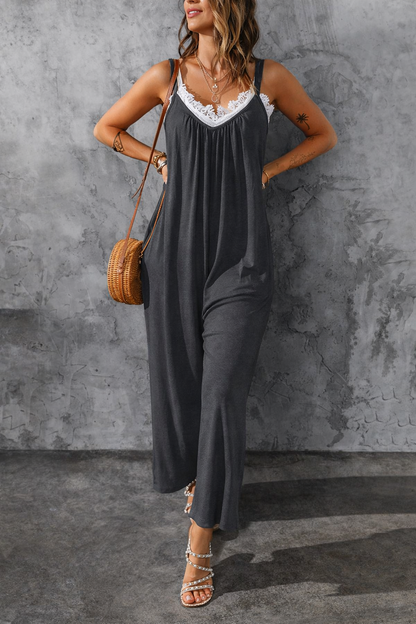 Andrea Serena Jumpsuit mit Trägern in bequemer Passform