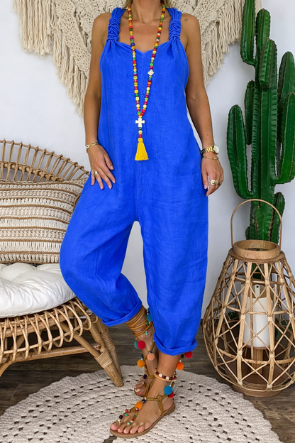 Lebendiger Baumwoll-Jumpsuit von Andrea Serena