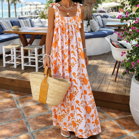 Boho-Trägerkleid mit Blumenmuster von Andrea Serena