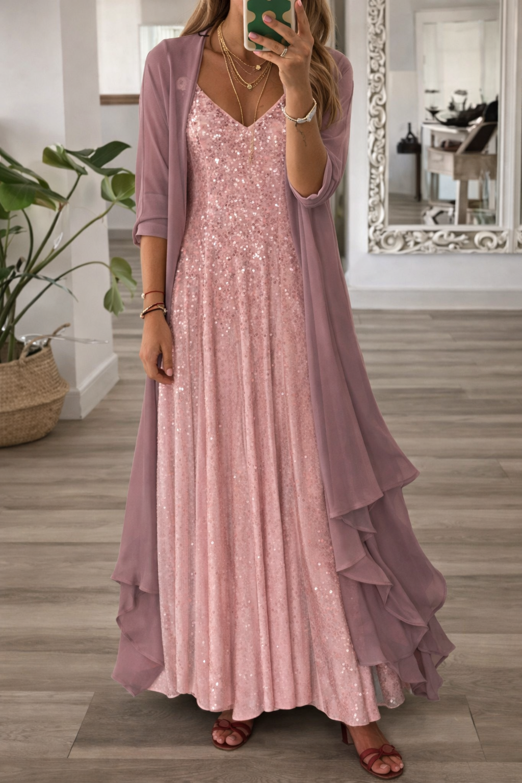 Sommerkleid „Andrea Serena“ mit Blumenmuster und Trägern