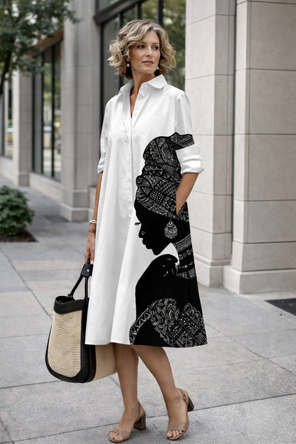 Strahlendes Sommerhemdkleid von Andrea Serena