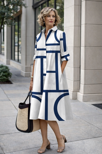 Strahlendes Sommerhemdkleid von Andrea Serena