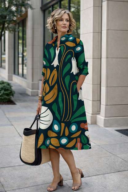 Strahlendes Sommerhemdkleid von Andrea Serena