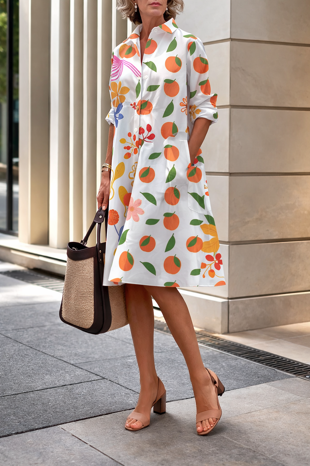 Strahlendes Sommerhemdkleid von Andrea Serena