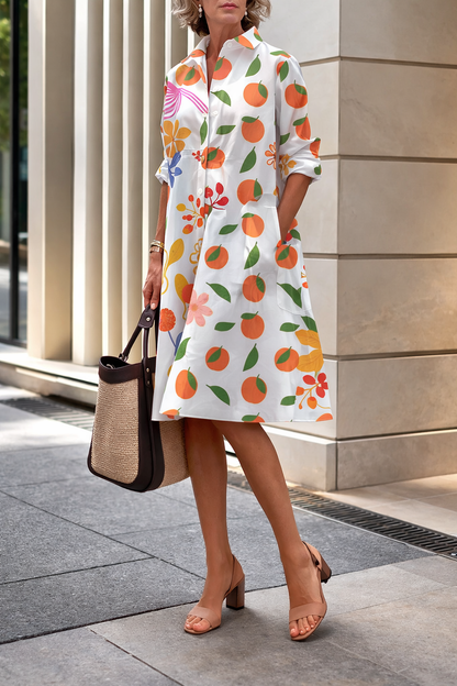 Strahlendes Sommerhemdkleid von Andrea Serena