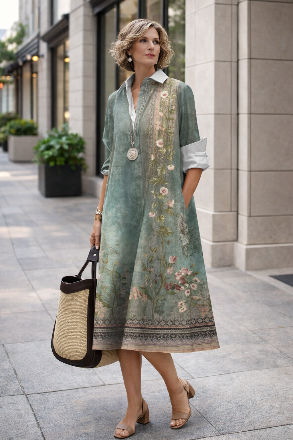 Strahlendes Sommerhemdkleid von Andrea Serena