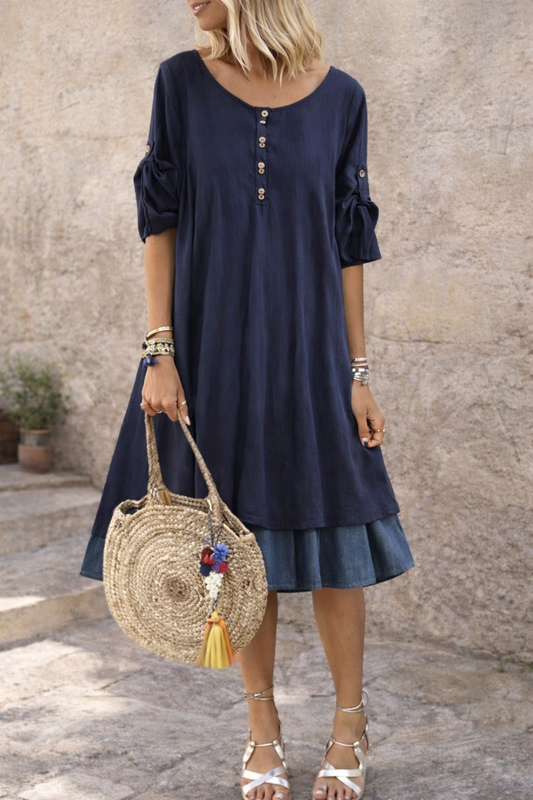 Retro-Sommer-Swingkleid von Andrea Serena in Übergröße