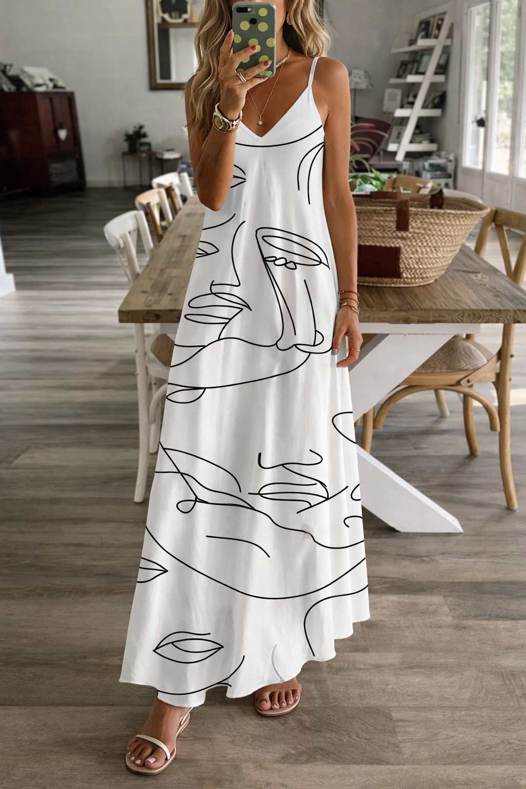 Elegantes Sommerkleid von Andrea Serena, inspiriert von Pinterest
